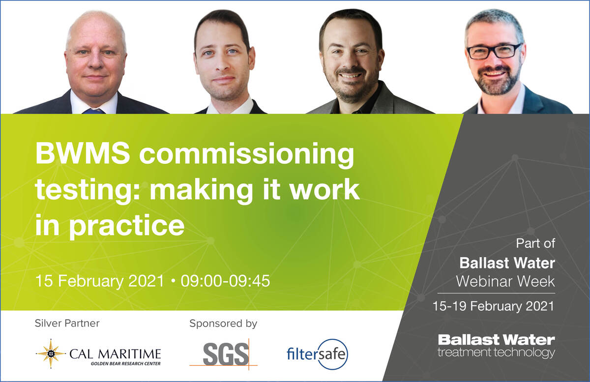 ballast water webinar week 2021 BWMS commissioning testing